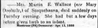 Wallace, Mrs. Martin E. (Doolittle)